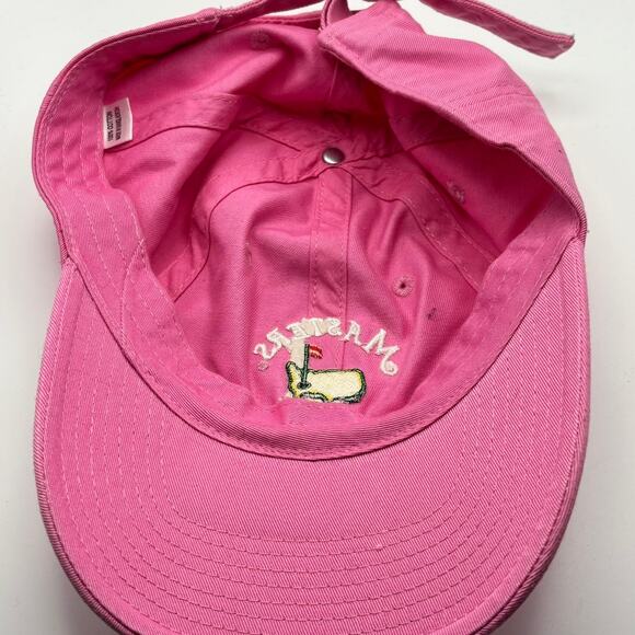 2017 Masters Golf Tournament Hat Pink Adjustable Strapback Augusta National Cap - Picture 2 of 4